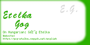 etelka gog business card