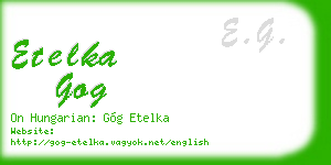 etelka gog business card